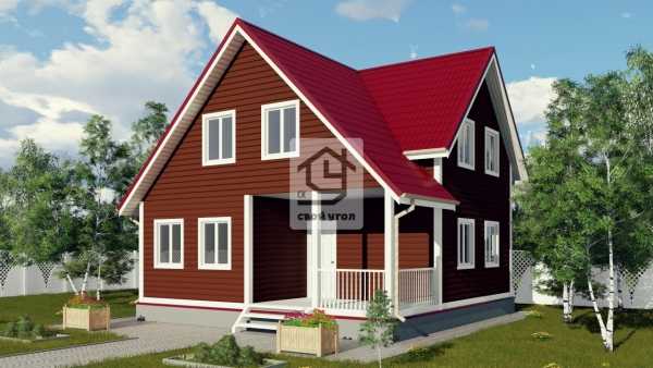 Каркасный дом 8х8 ДК-7
