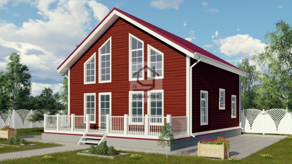 Каркасный дом 9х12,5 ДК-57