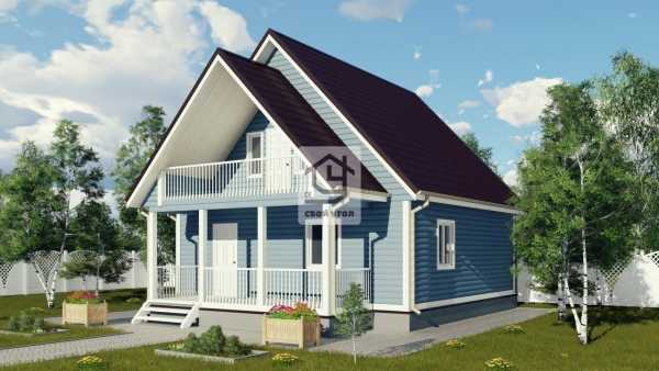 Каркасный дом 8х10 ДК-45