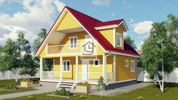 Каркасный дом 6х8 ДК-44